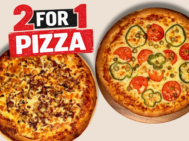 2 for 1 Pizza